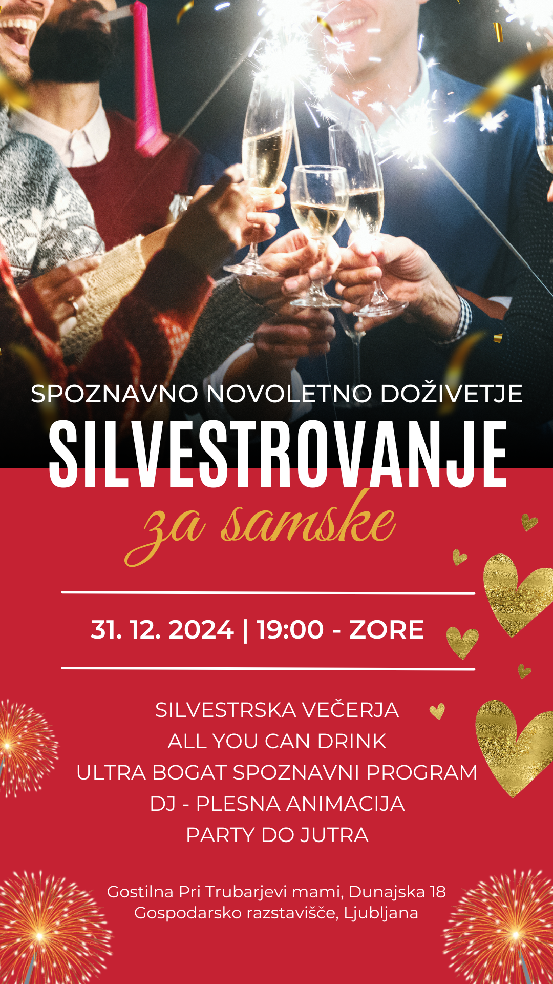 Silvestrovanje za Samske